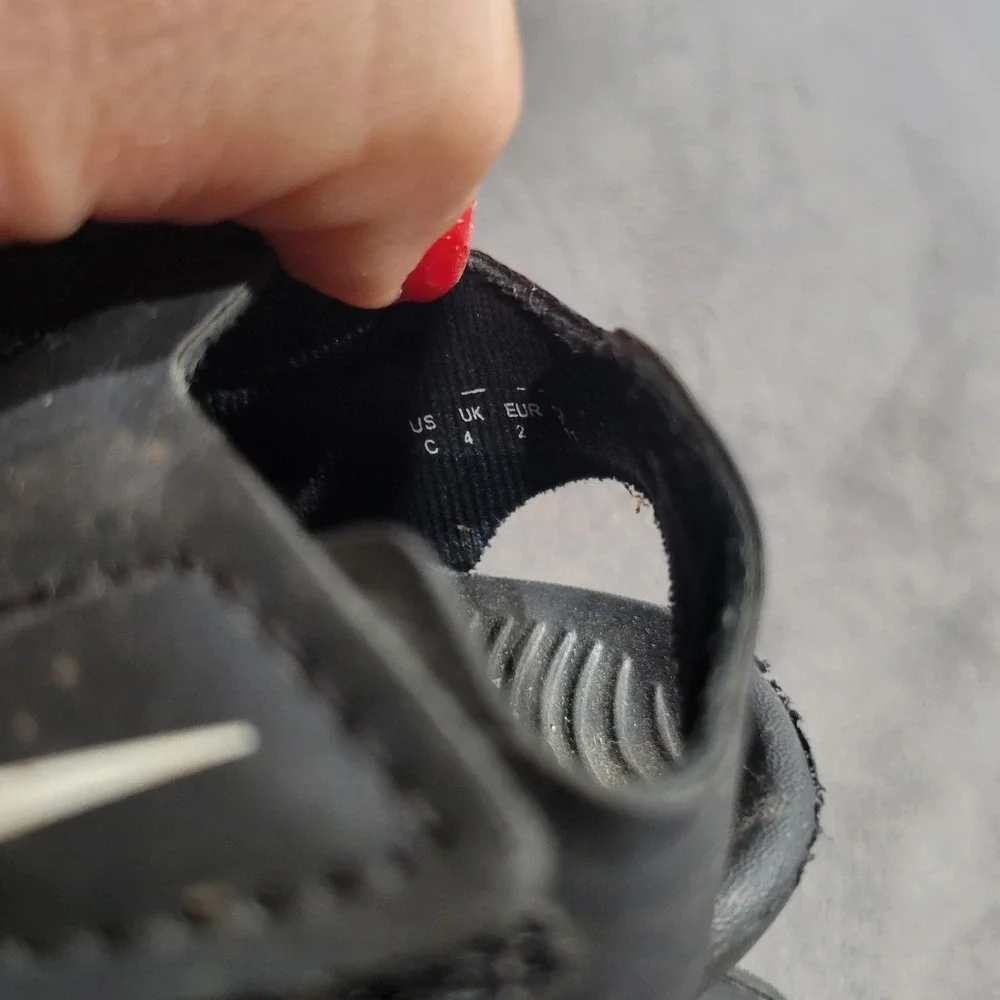 Nike Sunray Protect 2 TD Toddler Sandals Black‎ Water Shoes 943827-001 Size 4C